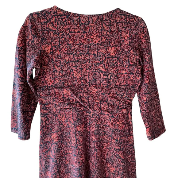 PATAGONIA NWOT MARGOT IRONWORKS DRESS ORGANIC COTTON SPANDEX 3/4 SLEEVE |  SMALL - Picture 8 of 9